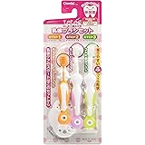 【日本製】コンビ Combi テテオ teteo はじめて歯みがき 乳歯ブラシセット (歯の本数の目安:1本~) 握りやすいふっくら形状グリップ