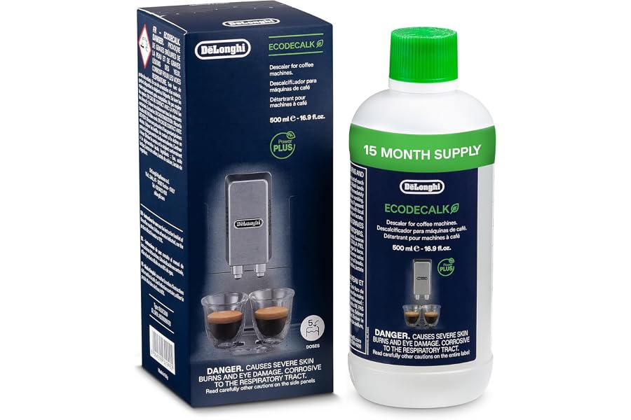 De'Longhi | EcoDecalk | DLSC500 | Natural Descaler For Coffee Machines | 500ML Pack