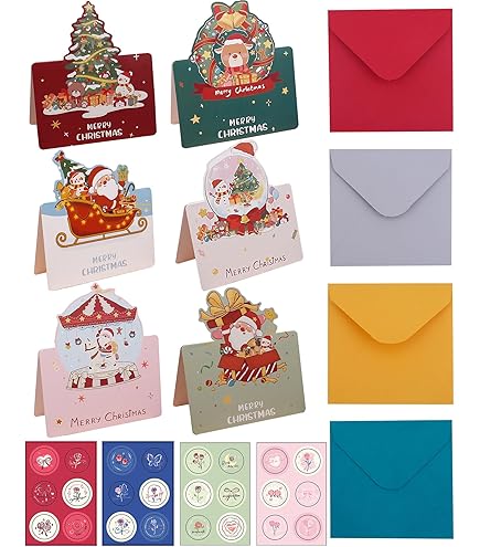 クリスマスカード 15枚セット★封筒付き Amazon | 24枚セット クリスマスカード 封筒付き クリスマスギフト
