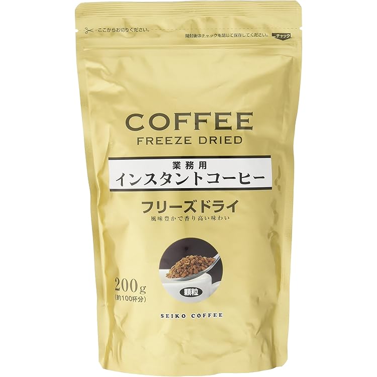 Amazon.co.jp: カフェ工房 インスタントコーヒー フリーズドライ 200g