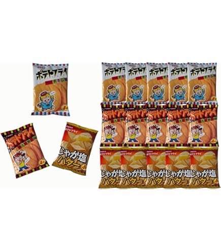 Amazon.co.jp: 東豊製菓 ポテトフライ 3種24袋 駄菓子 組み合わせ自由