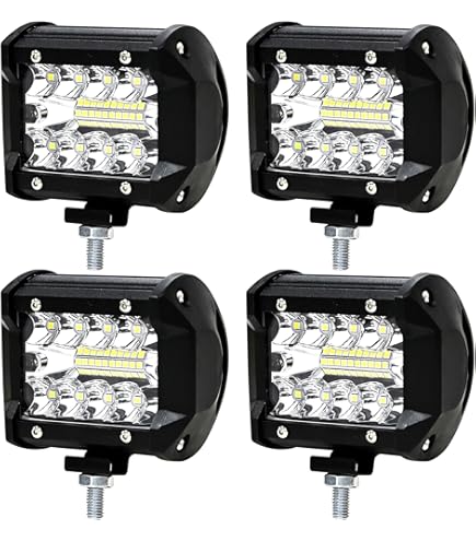 LEDワークライト Amazon.co.jp: 4個セットLED作業灯 9V-32V対応 補助灯 LEDワークライト