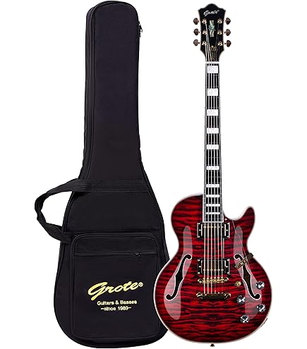 Amazon | Grote フルスケール エレキギター セミホロウボディ