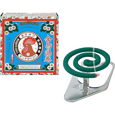 Amazon | 金鳥の渦巻 蚊取り線香 ミニサイズ 20巻 缶 (線香皿付き