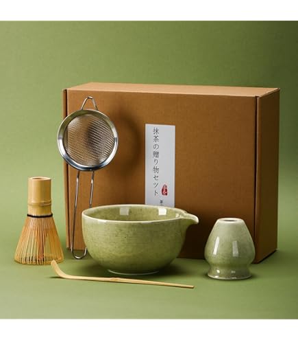 Amazon.co.jp: ミニチュア お茶道具一式 茶釜、抹茶茶碗、茶筅
