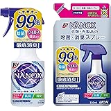 【Amazon.co.jp 限定】【まとめ買い】トップ ナノックス 衣類・布製品 抗菌 除菌 消臭スプレー 本体350ml+詰め替え320ml