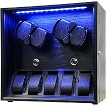 ブライトリング ウルフ ワインディングマシーン 自動巻き上げ機 腕時計収納 美品 Amazon.co.jp: ワインディングマシーン（4本巻き+6本収納