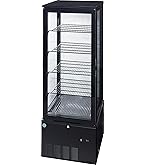 冷蔵4面ガラスショーケース100L HJR-KR100BK 2024年式 Amazon | Hijiru 4面ガラス冷蔵ショーケース100L／ブラック【HJR