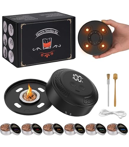 電動燻煙器 スモーカー ワンタッチ燻製 火不要 Type-C充電式 10cm Amazon.co.jp: GUVC 電動燻煙器 グラストップスモーカー 火不要