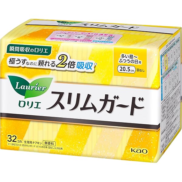 ななしごんべ様 Amazon | スリムガード 多い昼～ふつうの日用 羽なし 20.5cm (32
