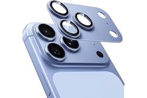 NIMASO カメラフィルム iPhone 18 Pro 用 カメラ保護 アルミ合金製 レンズカバー グレイシャー 1枚セット | 9H強化ガラス 耐衝撃 全面保護 黒縁取り 超薄設計 露出オーバー防止 指紋防止 高透過 防塵 貼り付け簡単 いPho