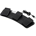 ルートアール USB3連フットペダルスイッチ マウス操作対応 RI-FP3BK