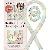 Kitsch Satin Heatless Curling Set - Hair Rollers for Heatless Curls | Heatless Hair Curlers Overnight Curls | Hair Curlers to