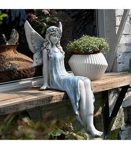 Amazon.co.jp: 天使 置物 ガーデンオーナメント ガーデニング