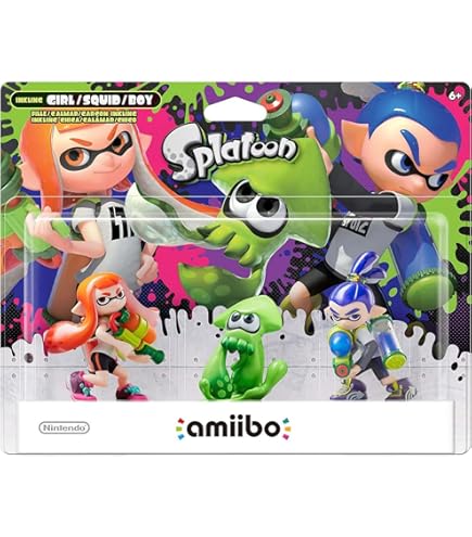 Amazon.co.jp: amiibo Splatoon 3-3-in-1 Pack : ゲーム