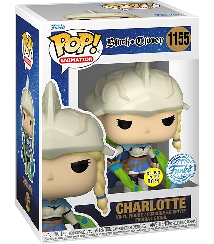 Funko Paquete exclusivo de 3 piezas – Black Clover Charlotte Roselei Edición Especial GITD Chase Pop! Animation Glow GITD Figura de vinilo #1155 con clasificador de cajas de mono deslizante resistente Funko Paquete exclusivo de 3 piezas – Black Clover Charlotte Roselei Edición Especial GITD Chase Pop! Animation Glow GITD Figura de vinilo #1155 con clasificador de cajas de mono deslizante resistente