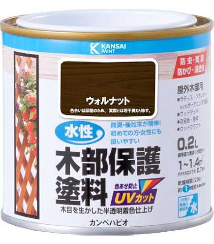 Amazon.co.jp: ニッペ ペンキ 塗料 油性デッキ&ラティス用 0.7L オーク 