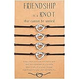 Sincere 2/3/4/5 PCS Love Knot Infinity Bracelet for Women Best Friends Sisters Friendship Distance Bracelets Christmas Brides
