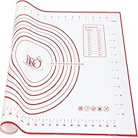 Bench and Oven - Large Silicone Baking Mat with Correct Scale - Non-Stick and Non-Slip Rolling Dough Mat – Ideal Counter Baki