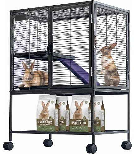 Amazon | vidaXL 動物用 うさぎ用ケージ 6部屋タイプ 木製 | vidaXL 