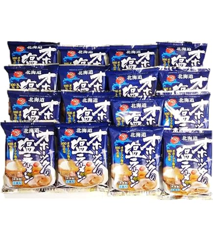 Amazon.co.jp: オホーツクの塩ラーメン 袋麺 オホーツクの塩 ラーメン