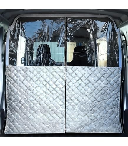 Amazon.co.jp: 車内 間仕切りカーテン ハイエース DX ワイド専用 透明