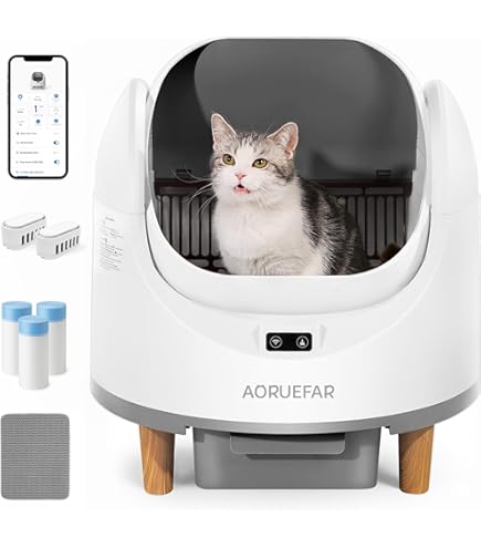 Amazon | PET MARVEL C1 猫用トイレ 自動トイレ 猫 大型 大きめ トイレ