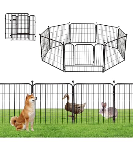 Amazon | ペットフェンス ドア付き ドッグラン 高さ90cm 長さ20m