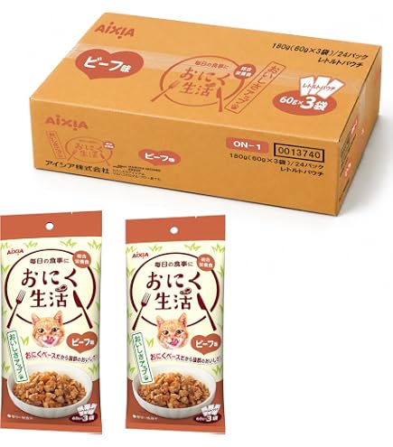 Amazon.co.jp: おさかな生活 ささみ入りまぐろ 成猫用 180g(60g×3袋