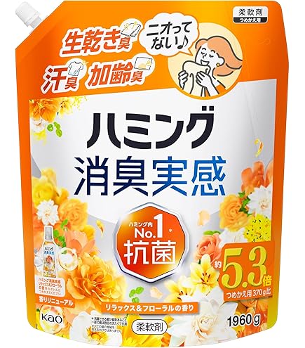 Amazon | 花王 ハミング 消臭実感 金木犀の香り 詰替え 1000ml 3袋