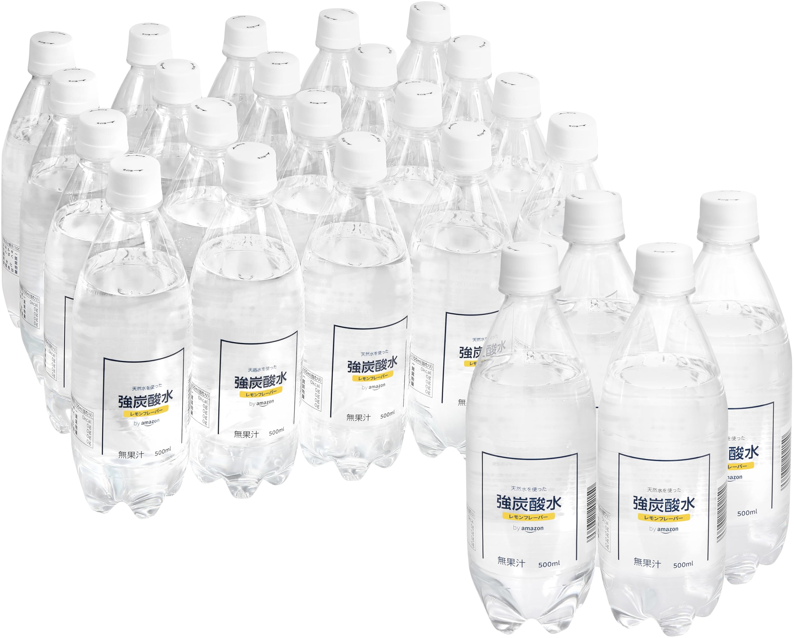 【1本40円】【964円（定期便916円）】 by Amazon スパークリング 強炭酸水 レモン 500ml×24本