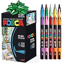 Amazon.co.jp: 三菱鉛筆 水性サインペン ユニ ポスカ ラメ入り 細字丸