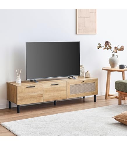 テレビ台　テレビボード　ローボード　【ERIS 120 TV (NA)】 Amazon｜ISSEIKI テレビボード 幅120cm ナチュラル 木製 ERIS 120 TV