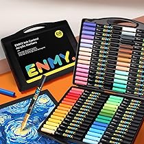 Amazon | ENMY アクリルペイントマーカー 60本 液体 テキスタイル