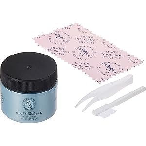 液に浸すだけ 輝きが甦る シルバー製品専用クリーナー (シルバースパークル) 50ml