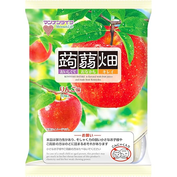 Amazon.co.jp: (お徳用ボックス) マンナンライフ 蒟蒻畑りんご味