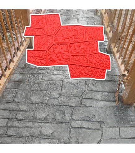 Amazon | コンクリートスタンプ リアルなコンクリートテクスチャマット