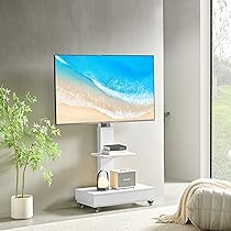 テレビスタンド テレビ台 キャスター付き 白 耐荷重40kg 高さ調節 Amazon | テレビスタンド キャスター付き テレビスタンド ハイ