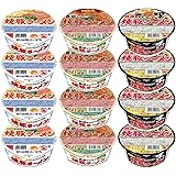 サンポー食品 九州 ラーメン (焼豚 3種 12食セット)