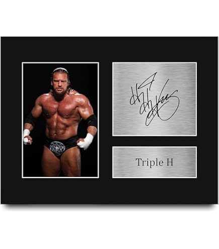 セール中…トリプルH直筆サイン入り超特大写真…Triple H…プロレスラー… Amazon.co.jp: HWC Trading USL ドウェイン・ジョンソン ザ・ロック