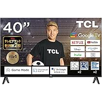Amazon | TCL テレビ 40型 40インチ スマートテレビ Google TV Dolby W  
