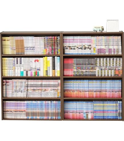 Amazon｜クロシオ 強化棚シェルフ 強化棚板 国産本棚 120-180 ブラウン