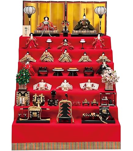 Amazon | 雛人形 久月 ひな人形 お祝い 7段飾り ひな人形 初節句飾り