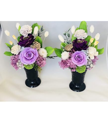 仏花︎✿プリザーブドフラワーアレンジメント 胡蝶蘭入り Amazon｜PRECIOUS FLOWER 永咲花 プリザーブドフラワー 仏花 胡蝶蘭