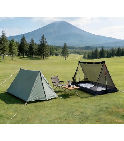 Amazon.co.jp: 超軽量！15Dナイロン片面シリコンコートのポールレス 1