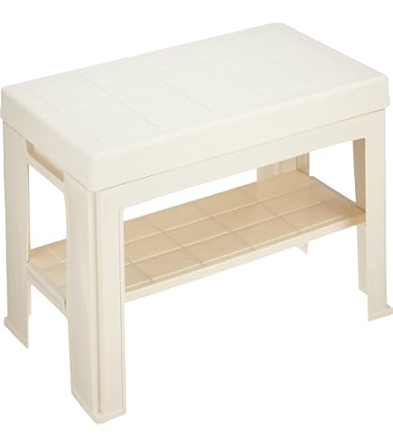 Amazon.co.jp: 永井興産 クッション付エントランスベンチ 幅50cm 靴