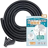 ケーブル収納スリーブ ケーブルスリーブ 配線カバー 【全長3M·20mmまで広がる·防火性能アップ·ペット噛み防止】 配線隠し ケーブルカバー | スリーブ コード まとめる プロテクター ケーブルチューブ 編組ケーブルカバー ケーブル 保護 束ねる