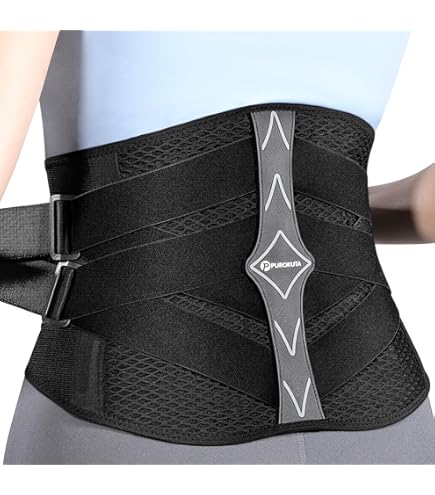 Lサイズ 調整可能 脊椎サポートベルト Amazon | Zyy バックウエストベルト女性医療腰ブレース脊椎サポート