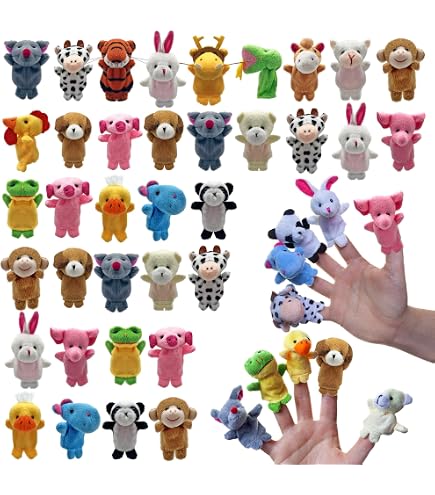 Amazon.co.jp: フィンガーパペットセット 24個セット ミニぬいぐるみ