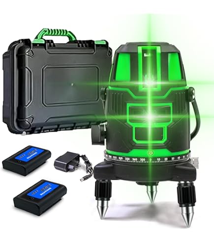 Amazon | レーザー墨出し器 レーザー 水平器 レーザーレベル 5ライン